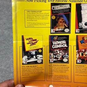 P&oacute;ster insertado HiTech Sesame Street Hunt rojo octubre HIT-NES-US NES Nintendo solamente