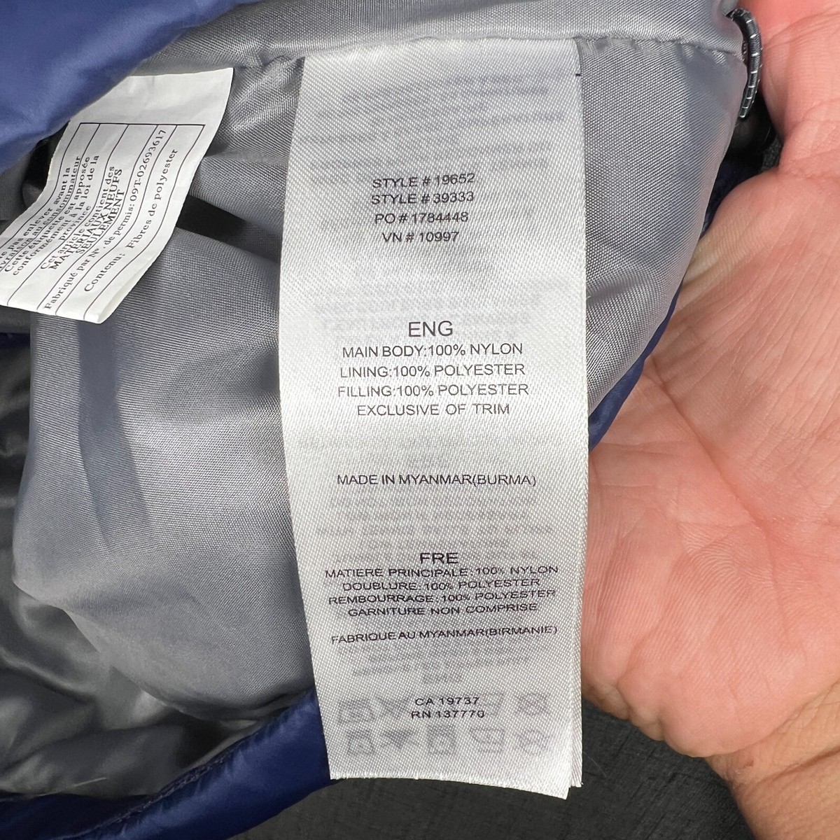 Seyc Elevate Silverton Insulate Puffer Jacket Men's M Blue Full Zip