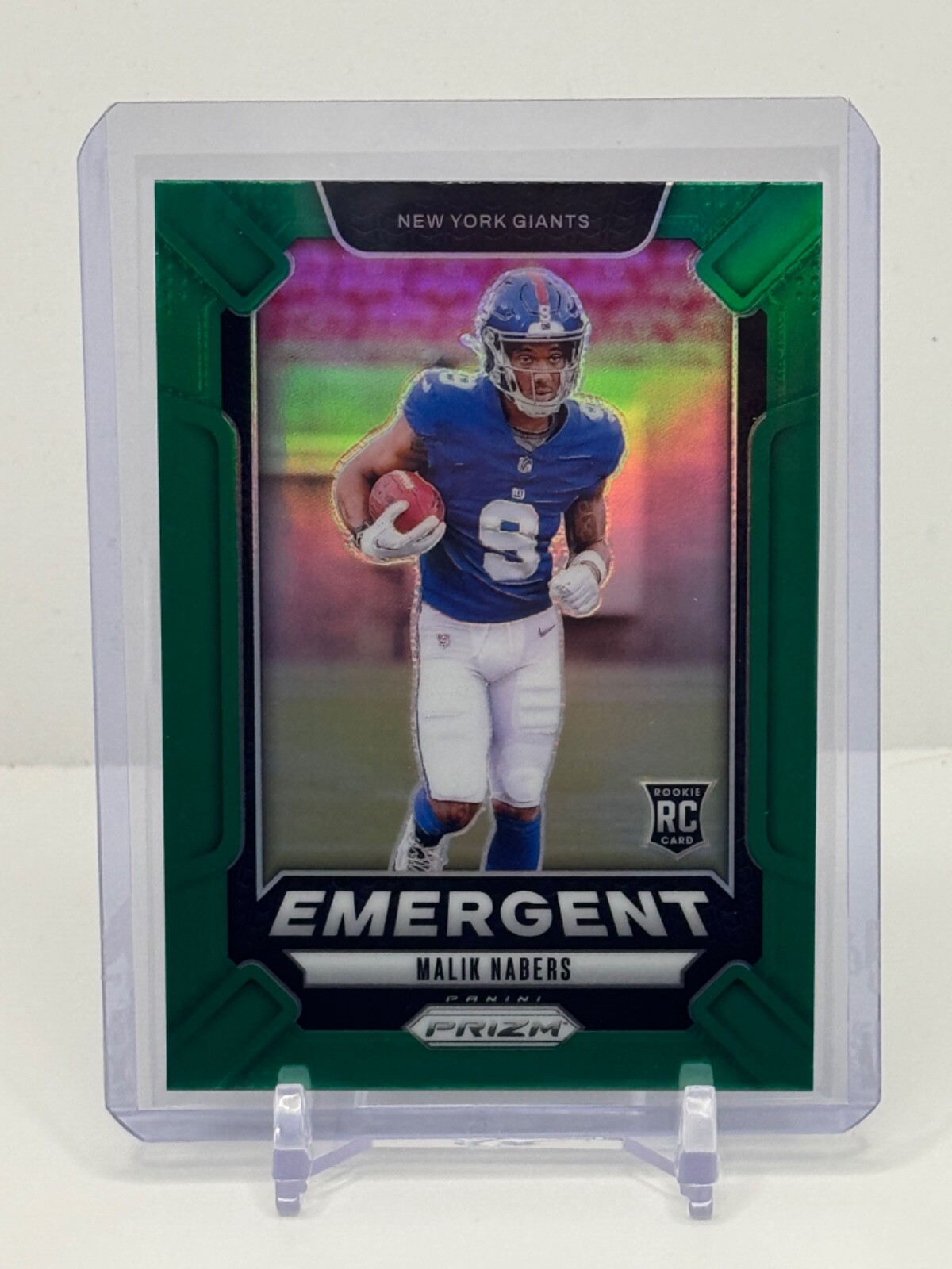 2024 Prizm Prizms Green Emergent RC #6 Malik Nabers