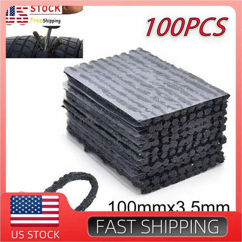 100XTire Repair Plugs Car Tire Puncture Recovery Tyre Tubeless Seal Plug Strip - Picture 1 of 7