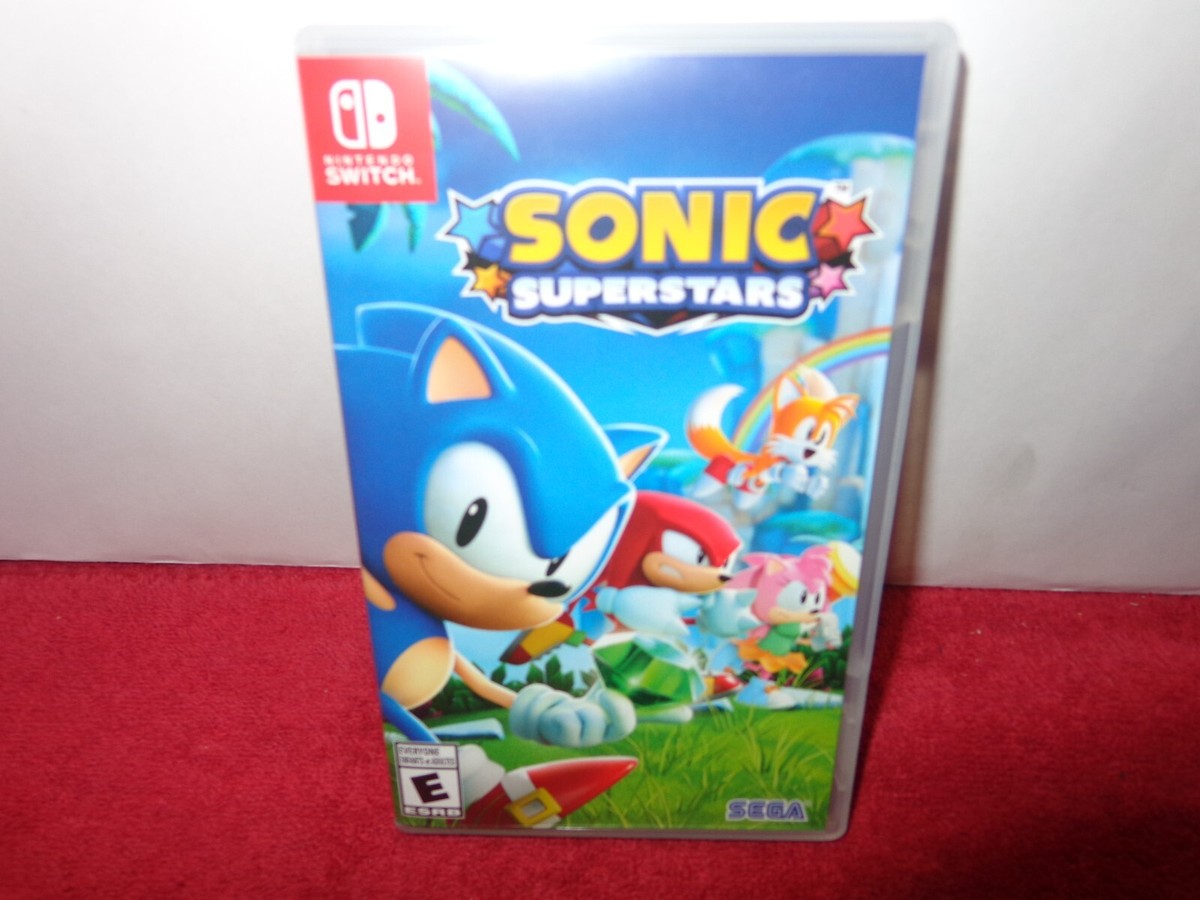 NINTENDO SWITCH SONIC SUPERSTARS VIDEO GAME W/ BOX SONIC THE