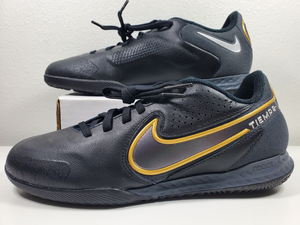 NEW Nike Tiempo React Legend 9 Pro IC Soccer Shoes Black NEW Nike Tiempo React Legend 9 Pro IC Soccer Shoes Black