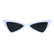 Women's Retro Fashion Sunglasses Thin Triangle Cat Eye Frame UV400