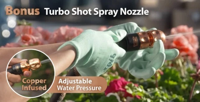 Pocket Hose Copper Bullet 7.5 / 15 &30M Expanding Garden w/Turbo Shot Nozzle - image 4 of 4