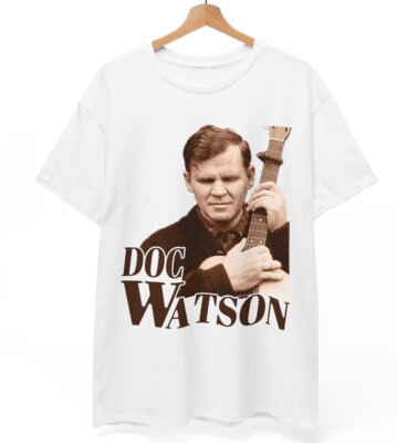 Doc Watson Sepia Folk Rock Artist Unisex T-Shirt, vintage Music Unisex Tee
