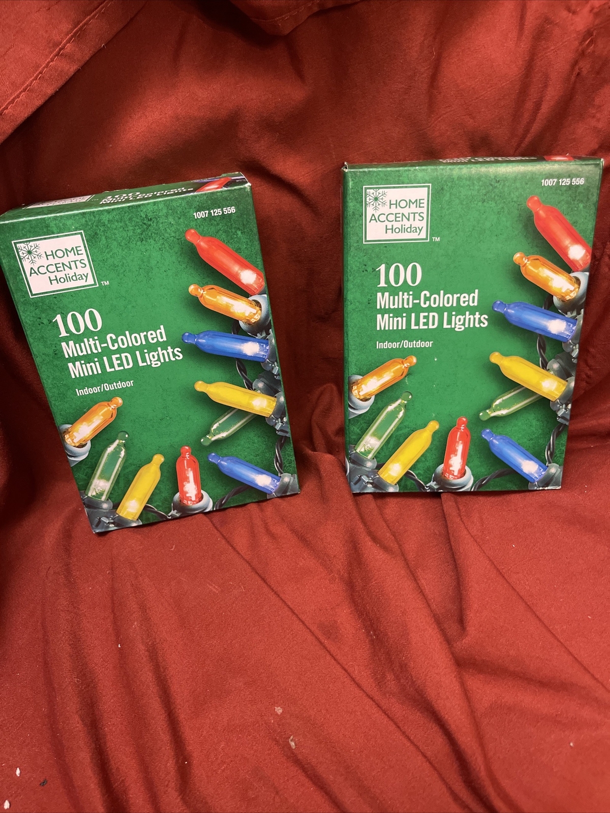 Lot of 2 Home Accents Holidays 100 Multi Colored Mini LED Lights 29.5 Ft eBay