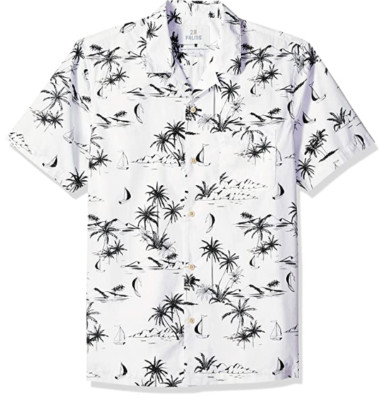 28 Palms Hawaiian Shirt Mens 4XL White 