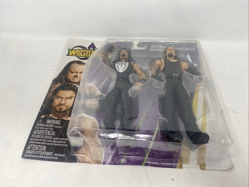 Figuras de lucha libre WWE Roman Reigns & The Undertaker Mattel Wrestlemania Caja DMG - Imagen 8 de 8