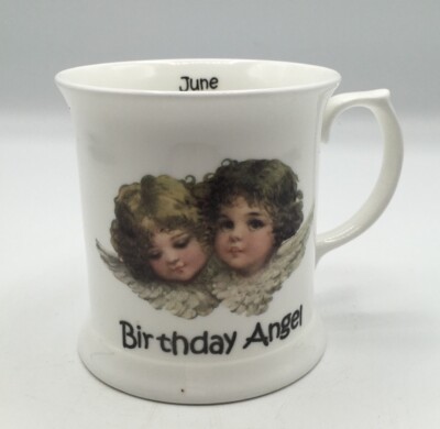 Poole Keramik Juni Geburtstag Tasse Engel Design Bone China England