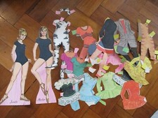 PAPER DOLLS AND CLOTHES DANCERS 1960s