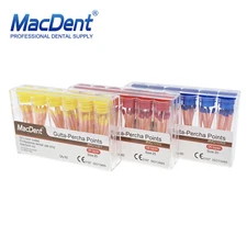 Endodontic Gutta Percha Points Dental Endo Root Canal .02/.04/.06 Taper 60/120pc