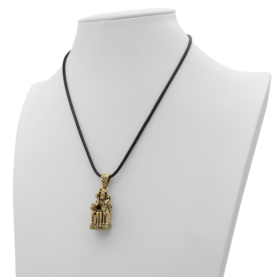 Bronze Odin the All Father Pendant Dryad Design Asatru Norse Runes ...