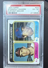 1974 Topps - League Leaders Nolan Ryan, Tom Seaver #207