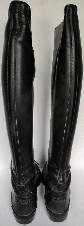 Ariat Equestrian Riding Boots 9.5 Tall Height Full Calf Black Lace Up Pull On  - Image 4 of 4