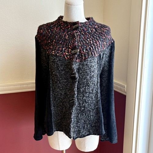 Vintage Anthropologie Curio Cardigan Sweater Women’s S Chunky Knit Artsy Funky, $32.9 - Photo 8