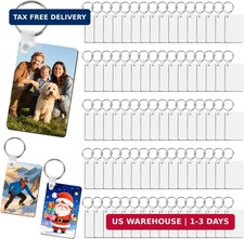240 pcs Sublimation Keychain Blanks Double Sides Keychains Bulk 80 MDF Keychain