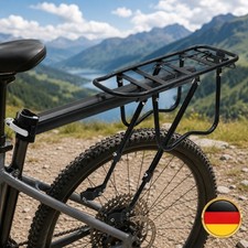 Fahrrad Gepäckträger Metall schwarz 24-29 v...