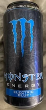 NEW FLAVOR MONSTER ENERGY SHOCKINGLY SMOOTH ELECTRIC BLUE FLAVOR DRINK