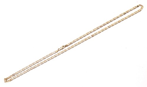 14k gelb rose weiß dreifarbig Valentino Gold Kette Glieder Halskette 8,0g 20" - Bild 2 von 7