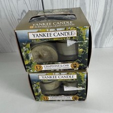 Yankee Candle GRAPEVINE OAK 21 Scented Tea Lights Retired Rare