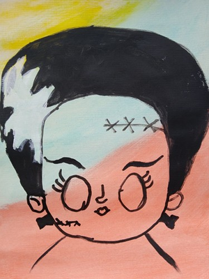 #ad #ad Abstract Expressionism 9 x 12 Mrs Frank Colorful Painting Modern Street Art $49.00