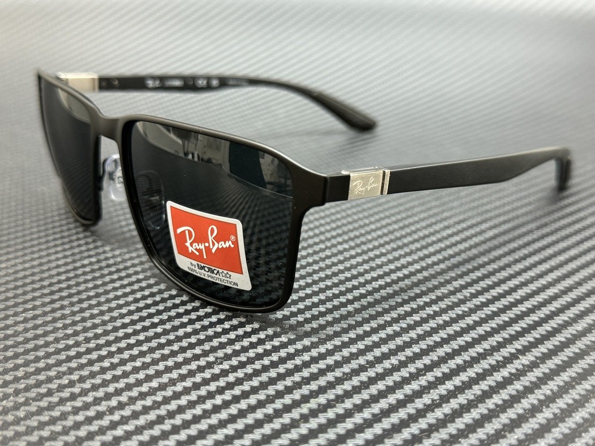 RAY BAN RB3721 186 87 Matte Black Dark Grey Men's 59 mm Sunglasses