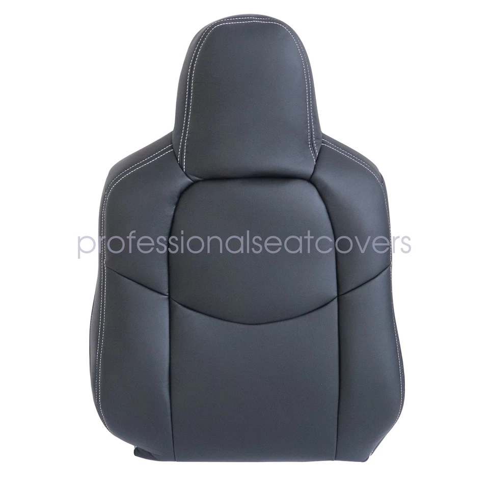 Fit For 2009 2010-2014 Mazda MX-5 Miata Passenger Top Leather Seat Cover - Black - Image 3 of 4
