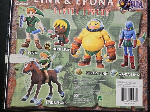 Legend of Zelda Majoras Mask 1/12 Link and Epona Deluxe Box Set 2001 Epoch - Picture 11 of 17