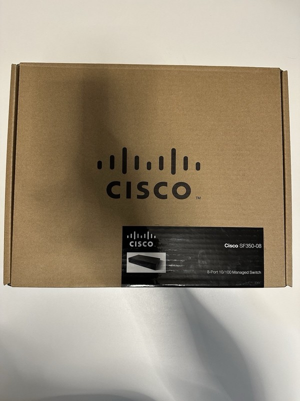 Cisco SF350 08 8 Port Network Switch – Managed Fast Ethernet with Rack Ears