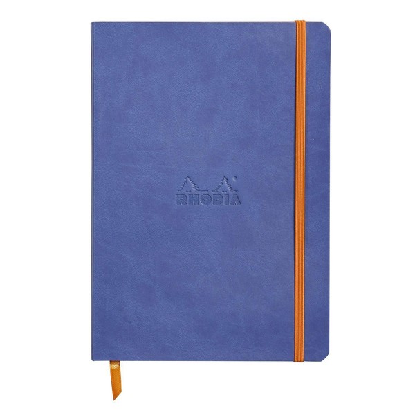 Rhodiarama Flexibles Notizbuch A5 80 Blatt Dot-Lineatur, Saphirblau 90G, Mi-image