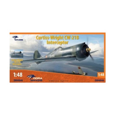 Dora Wings Historical Model 1:48 Curtiss Wright CW21B Interceptor Aircraft New