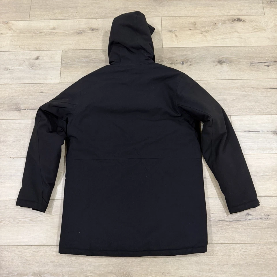 Patagonia Jacket Parka Men's Medium Black H2No Full Zip Hooded Insulated - Image 4 of 4