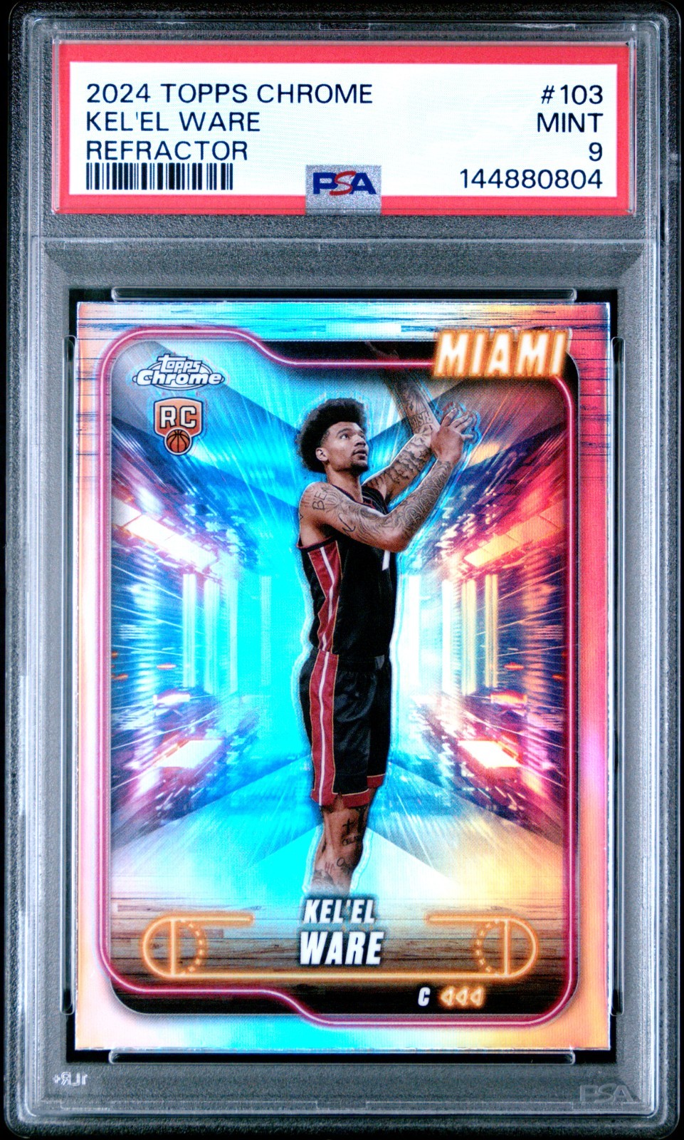 2024-25 Topps Chrome - Kel'el Ware #103 Refractor (RC) PSA 9 LOW POP