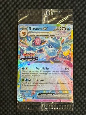 Pokémon TCG Prismatic Evolutions Glaceon EX Stamped Promo Karte 026/131 Sealed