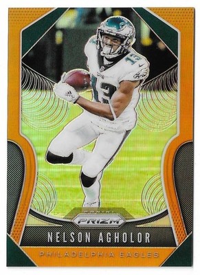 2019 Panini Prizm Nelson Agholor Orange Prizm Card #53 Philadelphia Eagles /249