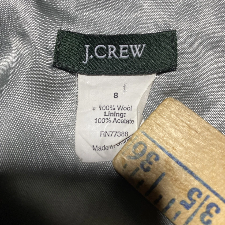 J. Blazer Crew Woven By Robert Noble 100% Lana Negro Talla 8 Escocia Foto 2 de 4