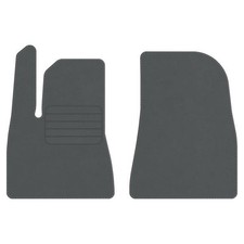 Velours Fußmatten für Tesla 3 ab Bj. 2023 Automatten Passform VORNE GRAU STD