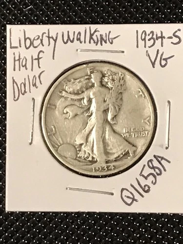 1934-S Liberty Walking Half Dollar  VG