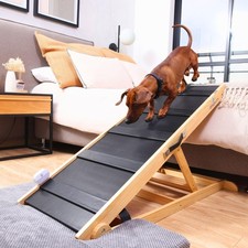Dog Ramp for Couch - 14" to 24" Adjustable Pet Ramp for Bed - Dog Ramps for L...