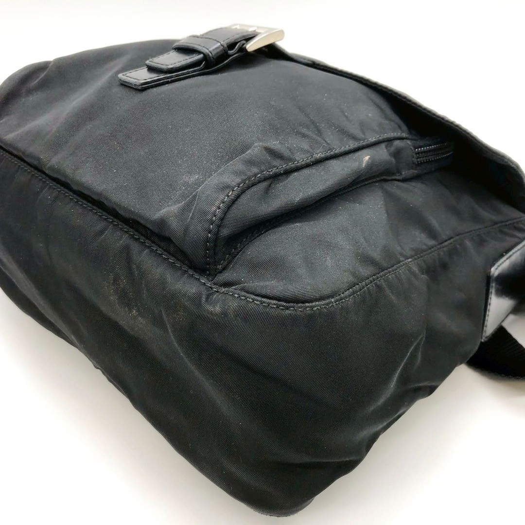 PRADA shoulder bag belt nylon black ladies men s vintage brand fashion used thumbnail 4