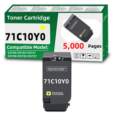 71C10Y0 Yellow Toner Cartridge Compatible for...