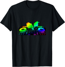 Giradischi Regalo Disc Jockey DJ Maglietta