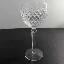 Set Of 8 Excellent Waterford Crystal "Alana Hock" 7 3/8" Wine Glasses