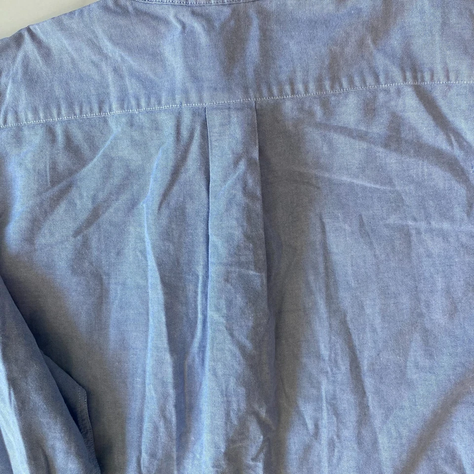 Vintage Peanuts Snoopy Golf Shirt Blue Men’s 16.5 32/33 –Long Sleeve Made in USA - Image 3 of 4