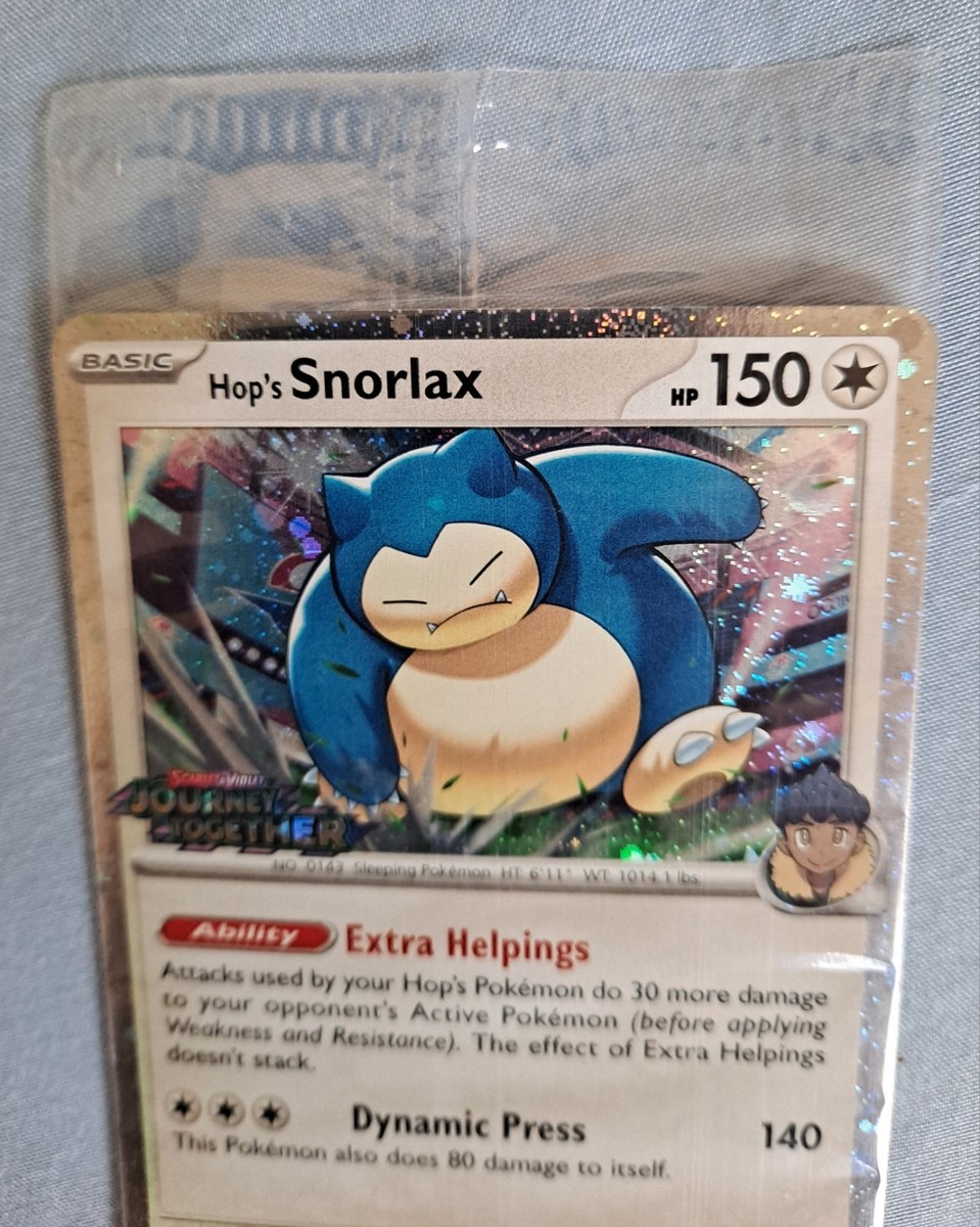 Asia Exclusive Hop's Snorlax 117/159 Journey Together Stamped