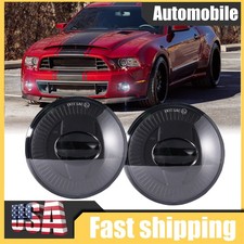 Led Fog Driving Lights Lamps Clear Lens For 2007-2014 Ford Mustang Shelby Gt500