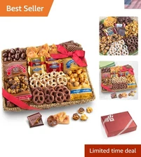 Luxurious Chocolate, Caramel & Crunch Grand Gift Basket - 2.5lbs of Indulgence