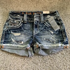 Rock Revival Womens Size 24 Gemstones Cutoff Shorts