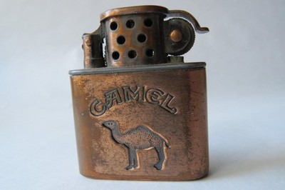 Vintage Camel Brushed Copper Finish Lighter