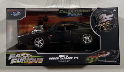 NEW 2026 Jada 25th Fast & Furious Dom's Dodge Charger R/T Brush